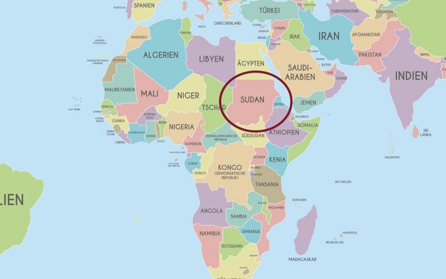 Mit einer Fläche von mehr als 1,8 Millionen Quadratkilometern ist der Sudan etwa 22-mal so groß wie Österreich.