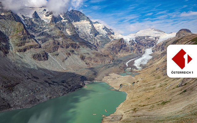 Die Pasterze am Großglockner: einst mächtig und eisig, heute ein Symbol für das rasante Abschmelzen der Alpengletscher.